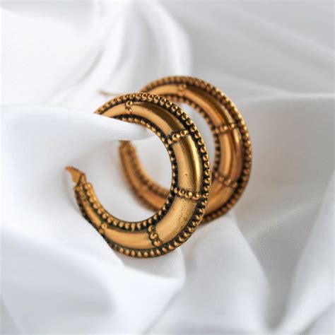 yves saint laurent vintage earrings|yves saint laurent hoop earrings.